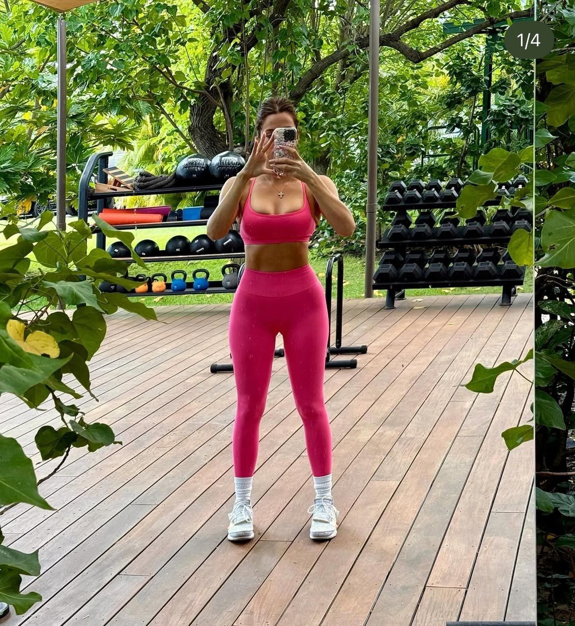 Khloe Kardashian relacjonuje trening