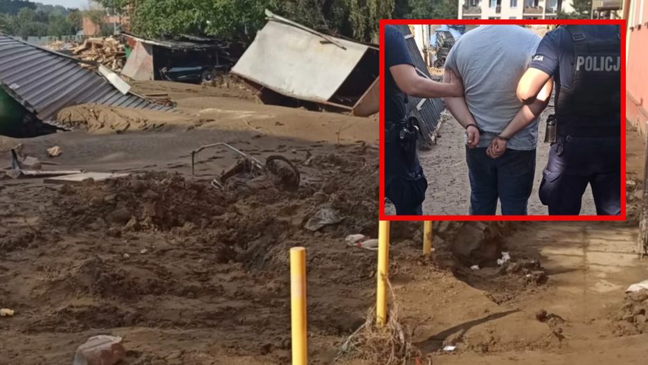 Szabrownicy okradli zniszczony powodzią garaż