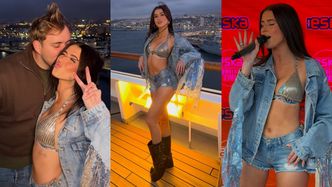 Roksana Węgiel w fikuśnym staniku i kusych szortach wywija na wycieczkowcu (ZDJĘCIA)