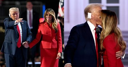 Melania Trump wspiera męża na konwencji wyborczej w Milwaukee. "Mam ogromny zaszczyt, że dziś towarzyszy mi MOJA WSPANIAŁA ŻONA" (ZDJĘCIA)