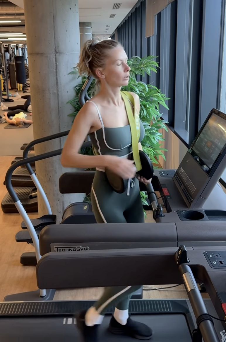 Edyta Pazura na bieżni