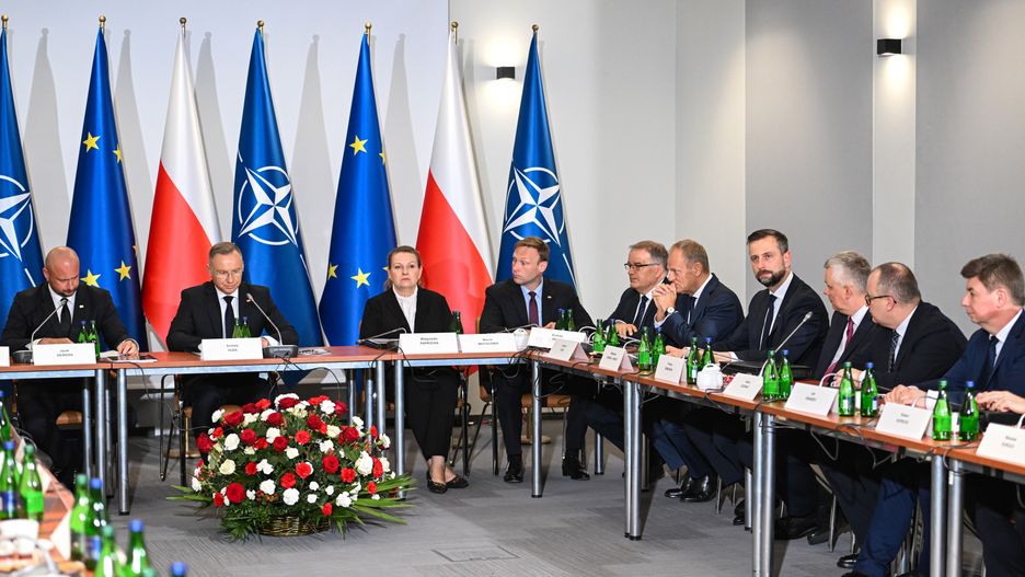 W siedzibie Podlaskiego Oddziału Straży Granicznej w Białymstoku odbyło się zwołane przez Prezydenta RP Andrzeja Dudę posiedzenie Rady Bezpieczeństwa Narodowego