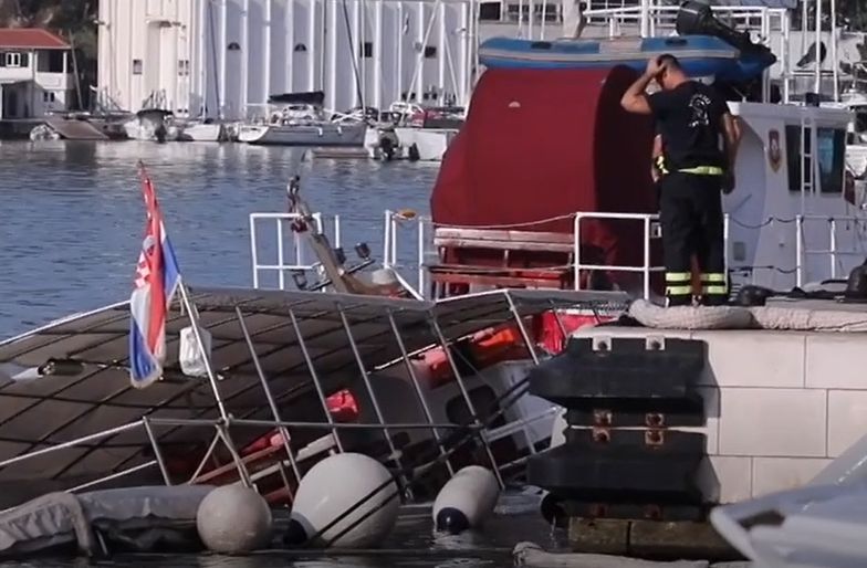 Łódź turystyczna zatonęła w Chorwacji. Na pokładzie było 50 osób