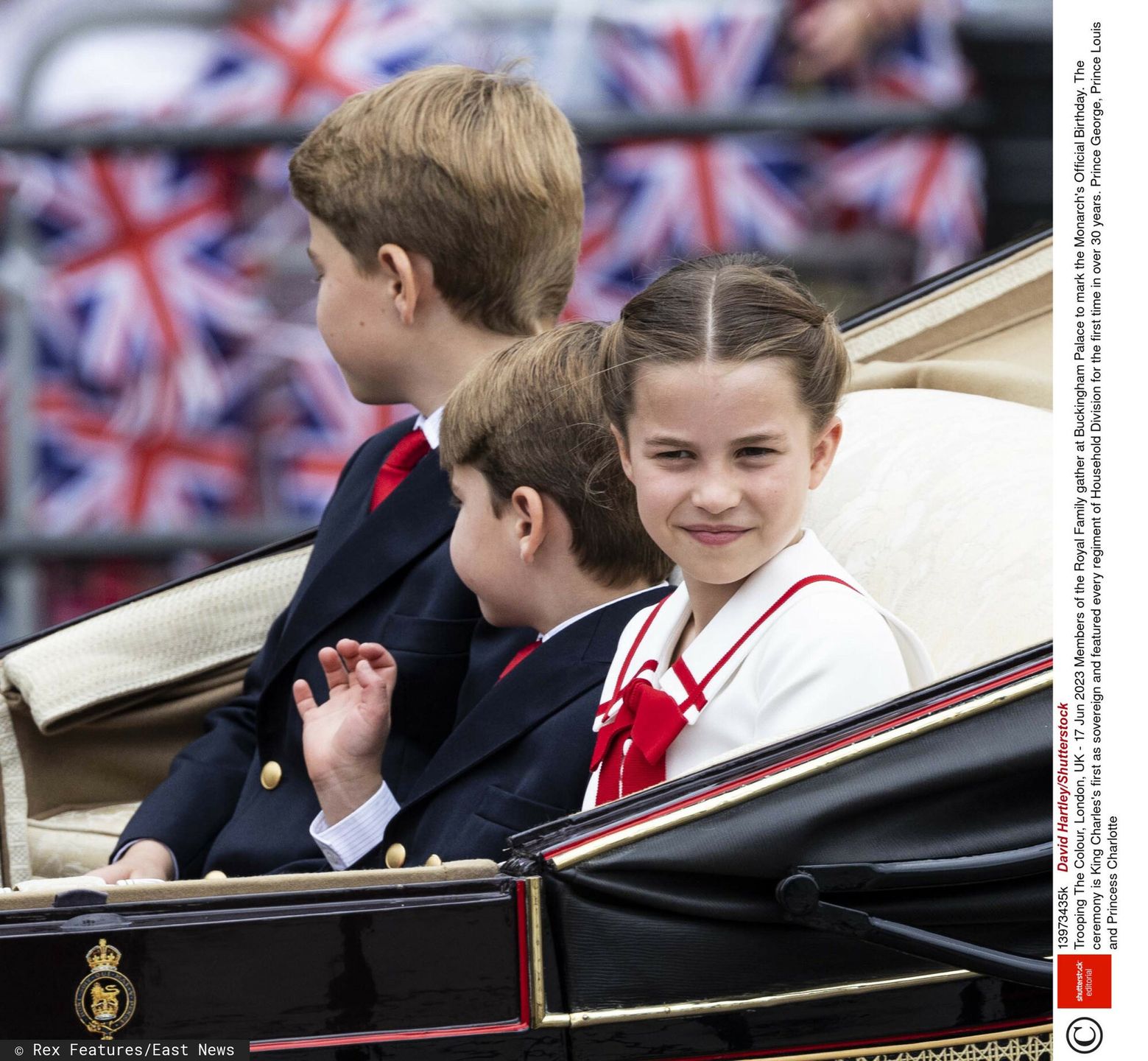 Książę George, książę Louis i księżniczka Charlotte 