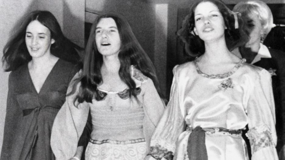 Susan Atkins, Patricia Krenwinkel i Leslie Van Houten, morderczynie z sekty Mansona