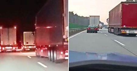 "Wyścigi słoni" na A2. Kierowcy wpadali jeden za drugim