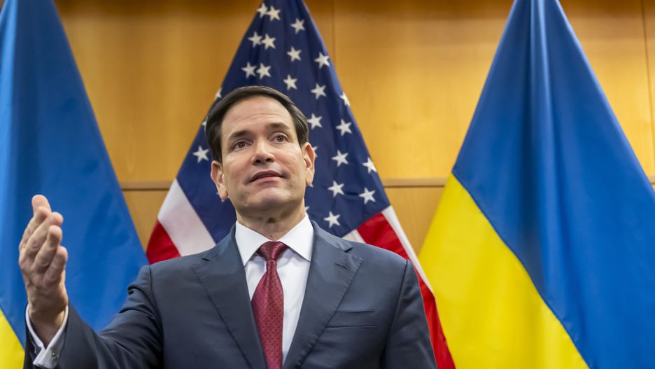 Wspólne oświadczenie USA i Ukrainy. Na zdjęciu Marco Rubio