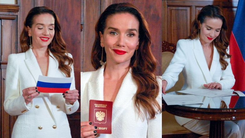 Natalia Oreiro odbiera rosyjski paszport