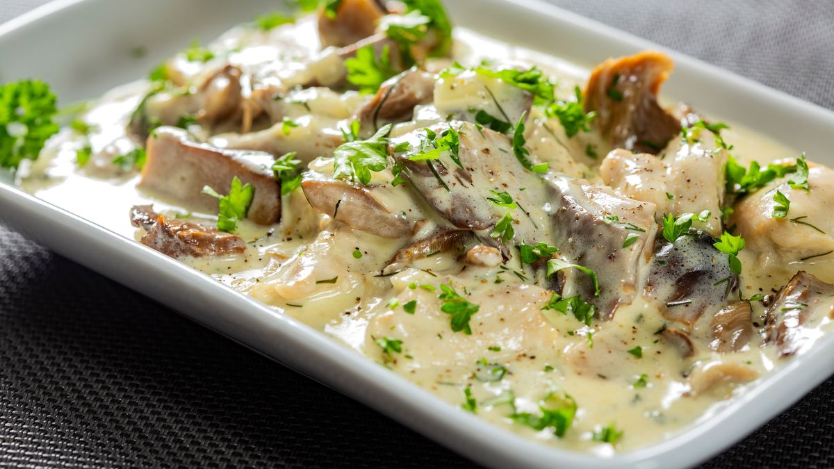 Kremowy sos z grzybów leśnych