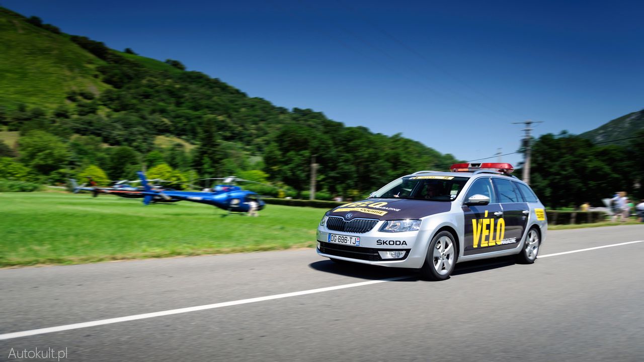 Škoda Octavia kombi podczas Tour de France 2016