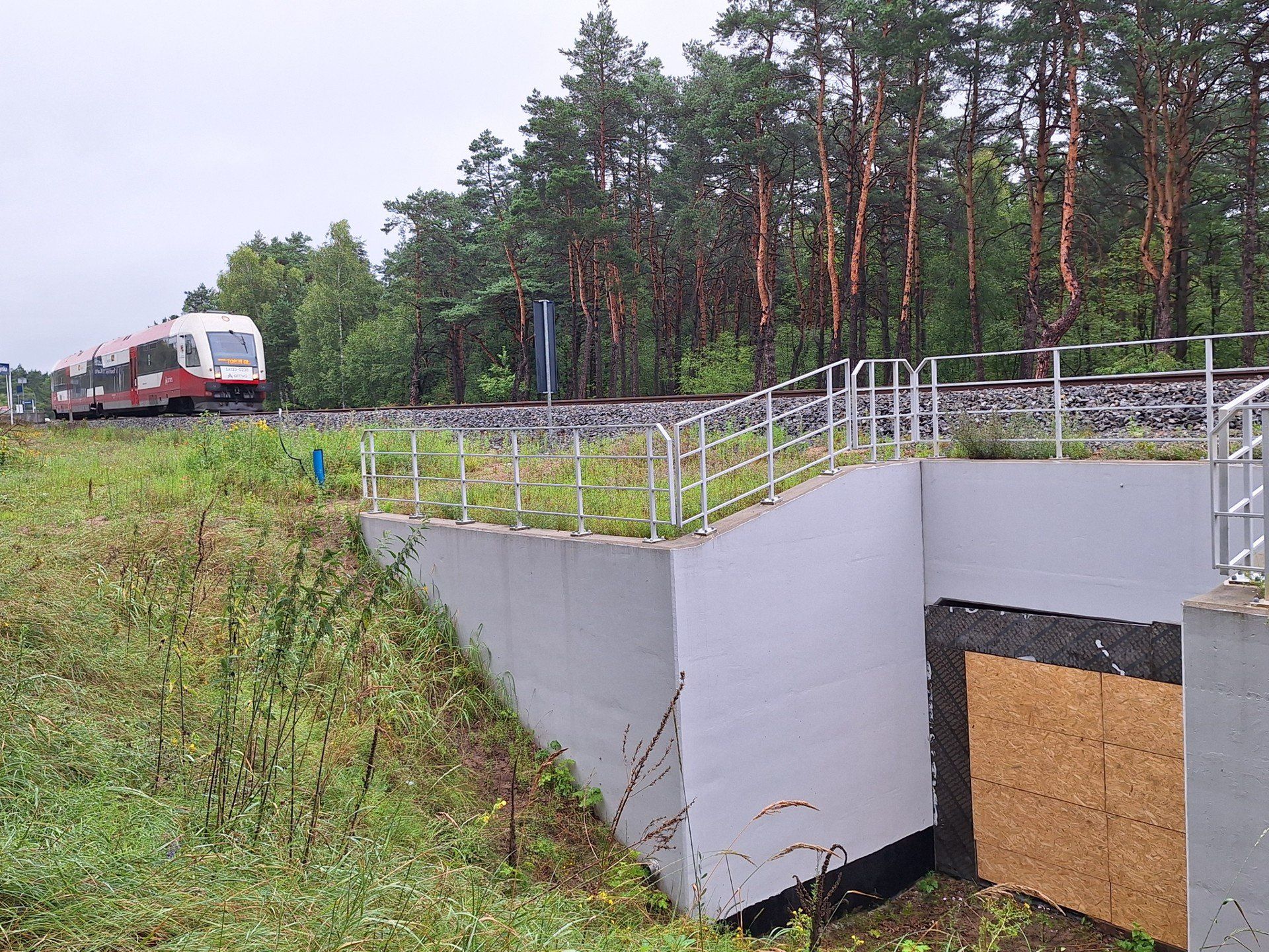 Tunel pod linią kolejową Toruń-Chełmża