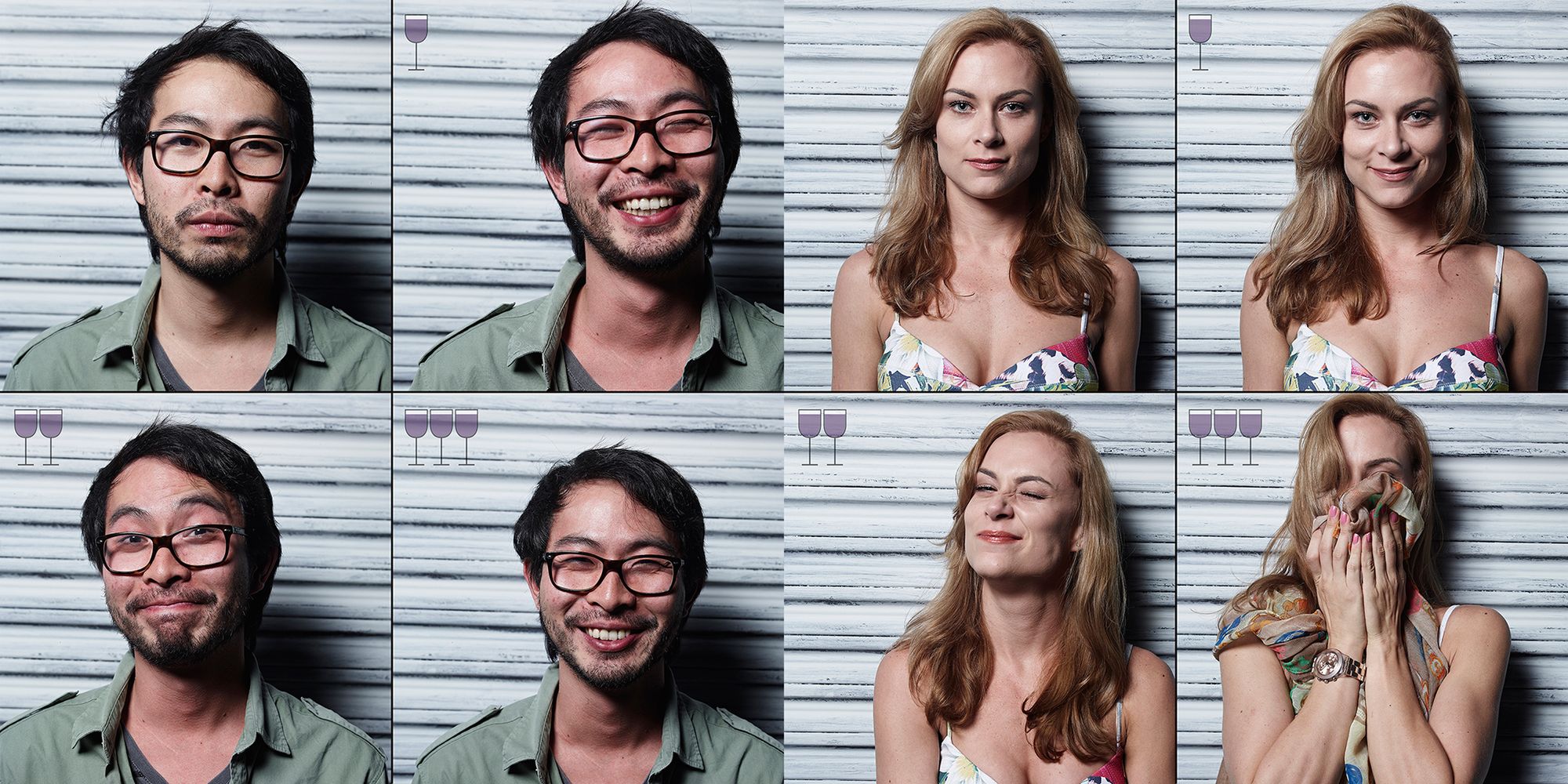 Zastanawialiście się kiedyś jak wyglądacie po 1, 2 i 3 lampkach wina? 17