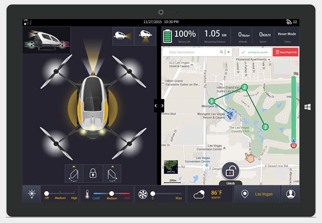 Ehang 184 to chiński dron, do którego zmieści się aparat i fotograf 4