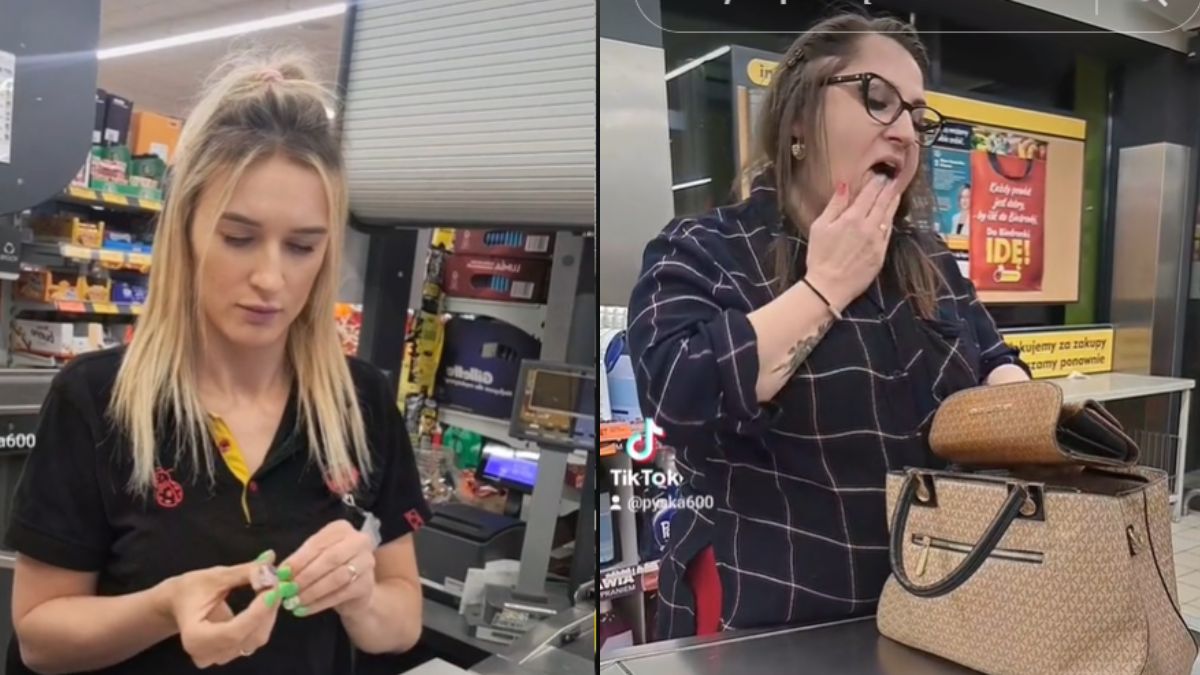 Pracownica Biedronki pokazała, jak klienci płacą za zakupy gotówką