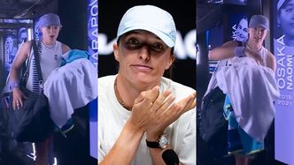 Iga Świątek wyniosła z kortu stos ręczników. Australijskie media nazwały ją żartobliwie "ZŁODZIEJKĄ" (WIDEO)