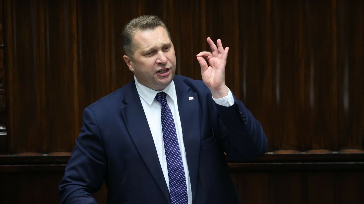 Nowa obietnica wyborcza PiS-u dotyczy szkoły. Na zdjęciu Przemysław Czarnek, minister edukacji 