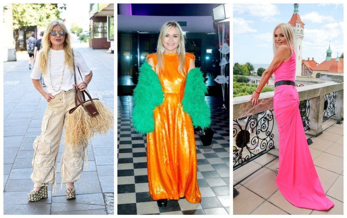 Stylizacje Moniki Olejnik. Takie ubrania i kolory odejmują lat