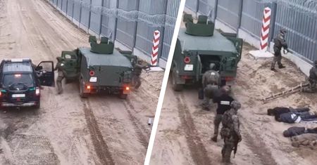 "Nie wierzcie Putinowi".  Tusk pokazał film z granicy