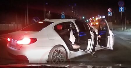 BMW nagle zajechało mu drogę. Przerażające nagranie wideo z Ząbek