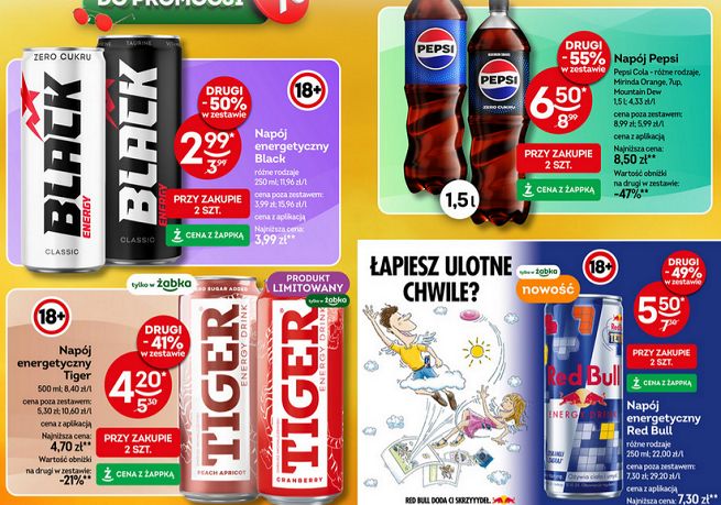 Promocja energetyków w Żabce