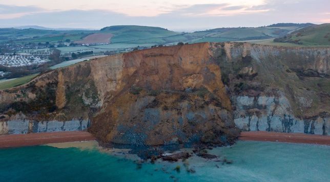 Osunięcie się klifu w Dorset