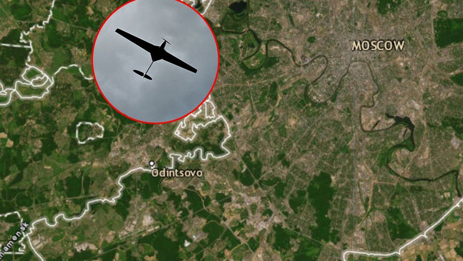 Dron zestrzelony w pobliżu Moskwy