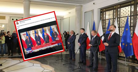Rewolucja w TVP. Pokazali konferencję opozycji. "8 lat tego tam nie grali"