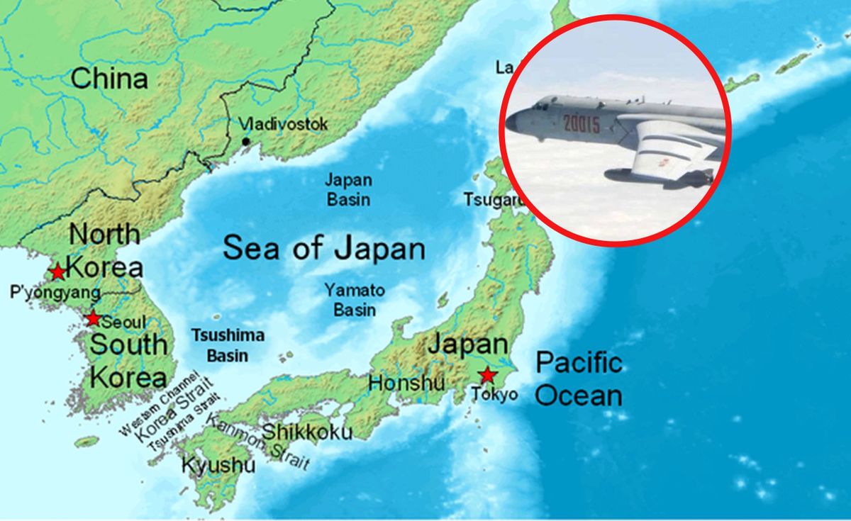 Chińskie i rosyjskie samoloty wojskowe pojawiły się w środę rano nad Morzem Japońskim, stawiając na nogi siły obronne Korei Południowej i Japonii 