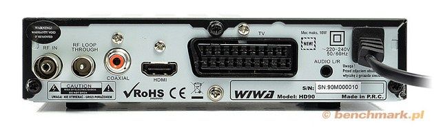 Wiwa HD90 Memo Control dekoder STB DVB-T