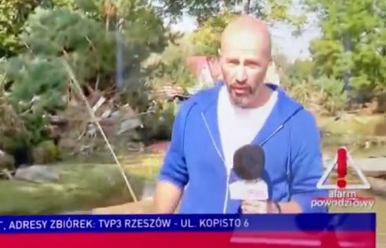 Niebezpieczne zachowanie reportera TVP Info. Chciał pokazać, że nie ma prądu