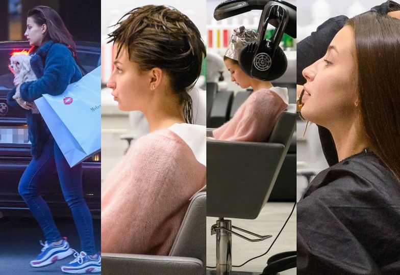 Julia Wieniawa z pieskiem robi sobie "beauty day"