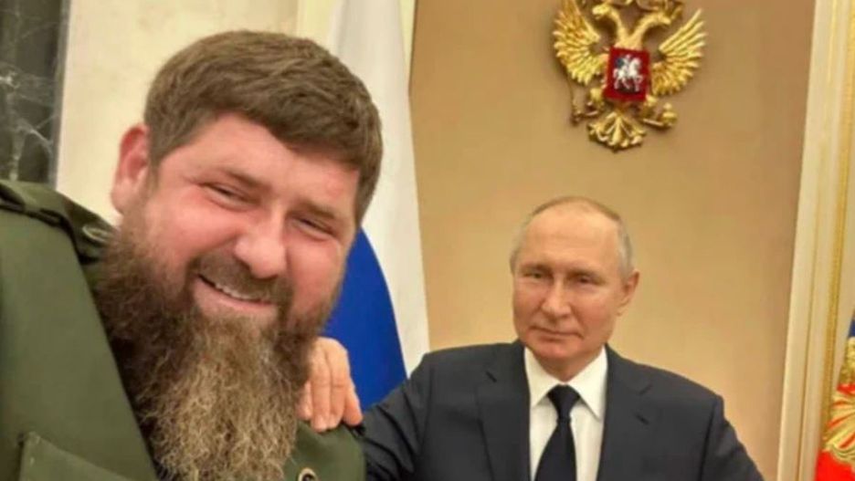 Ramzan Kadyrow i Władimir Putin