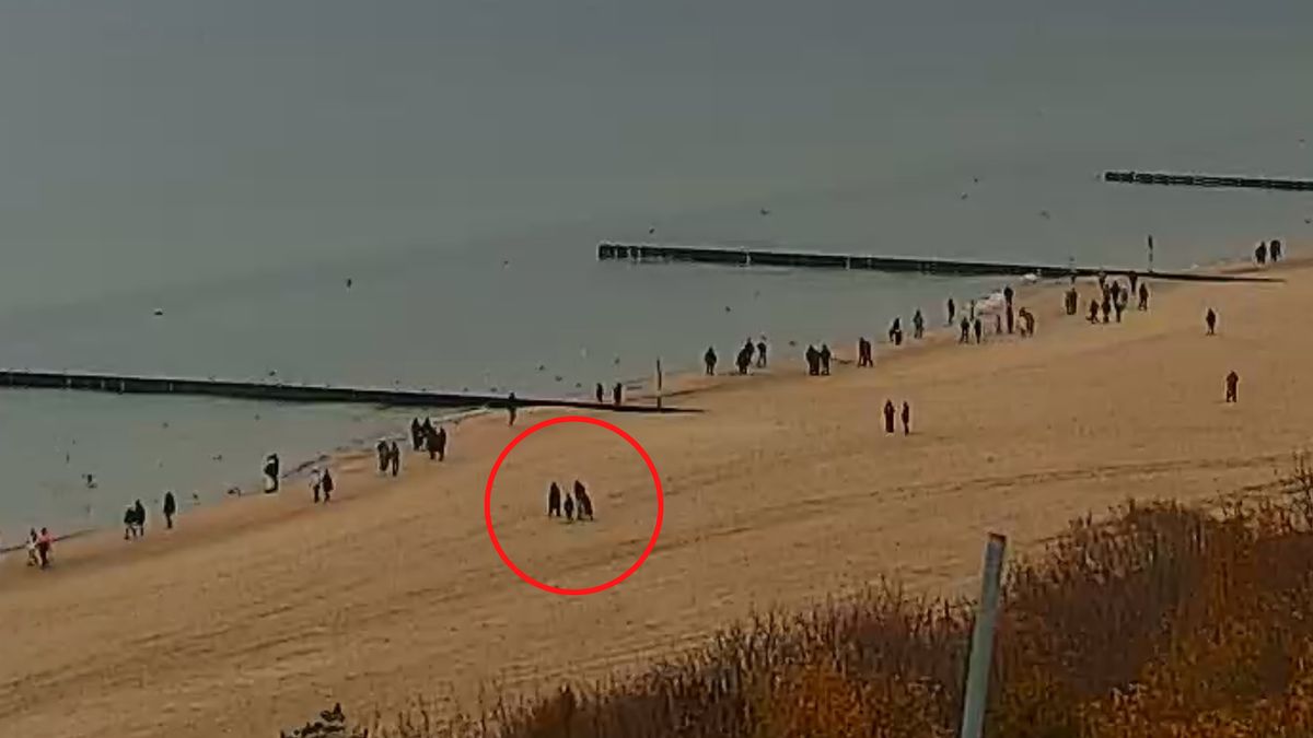 11 listopada, 12:45: ujęcie z Kołobrzegu.