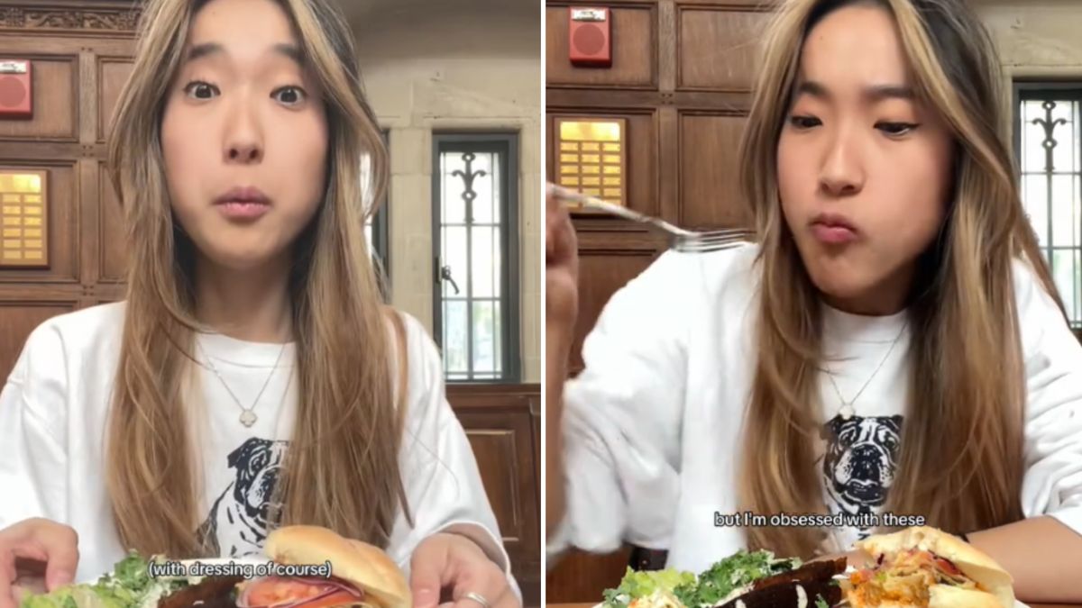 Tiktokerka na uczelnianej stołówce nałożyła sobie pełen talerz jedzenia