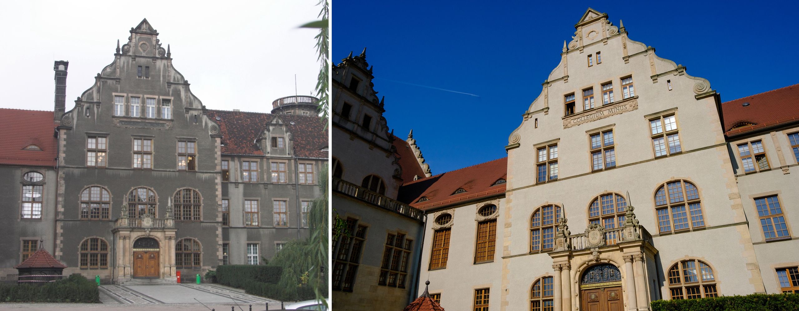 Zdjęcia Collegium Minus: przed i po renowacji