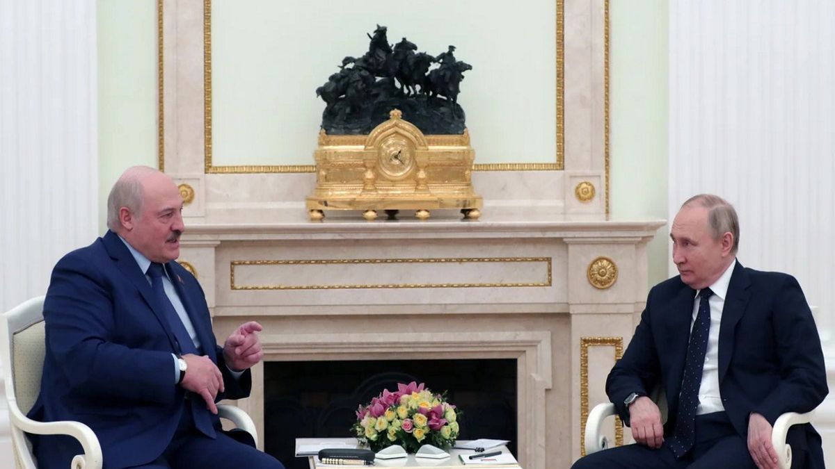 Prezydent Białorusi i prezydent Rosji