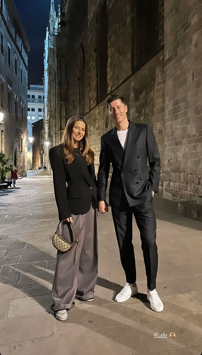 Lewandowscy zadają szyku na pokazie filmu mamy Anny w Barcelonie