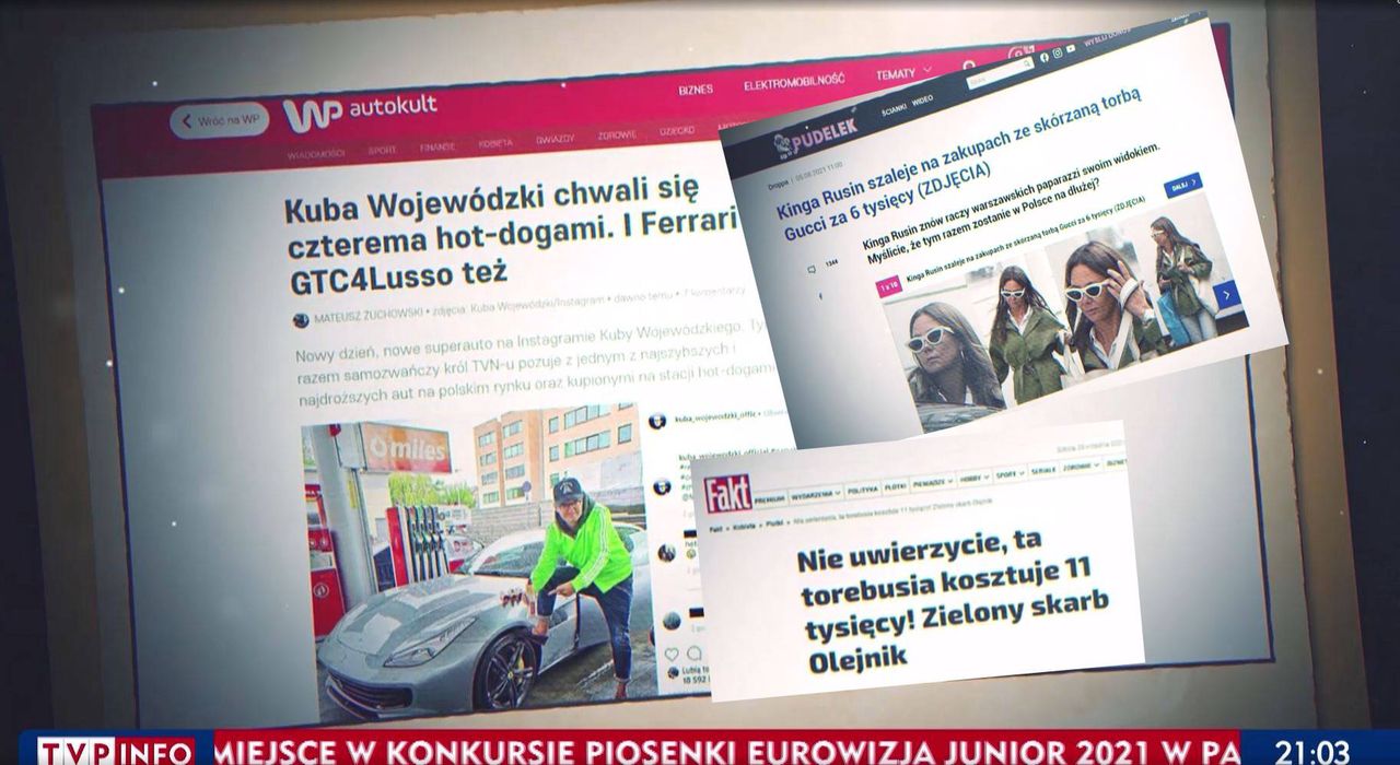 Przytaczane przez Marcina Tulickiego dowody na "propagandę sukcesu" w TVN