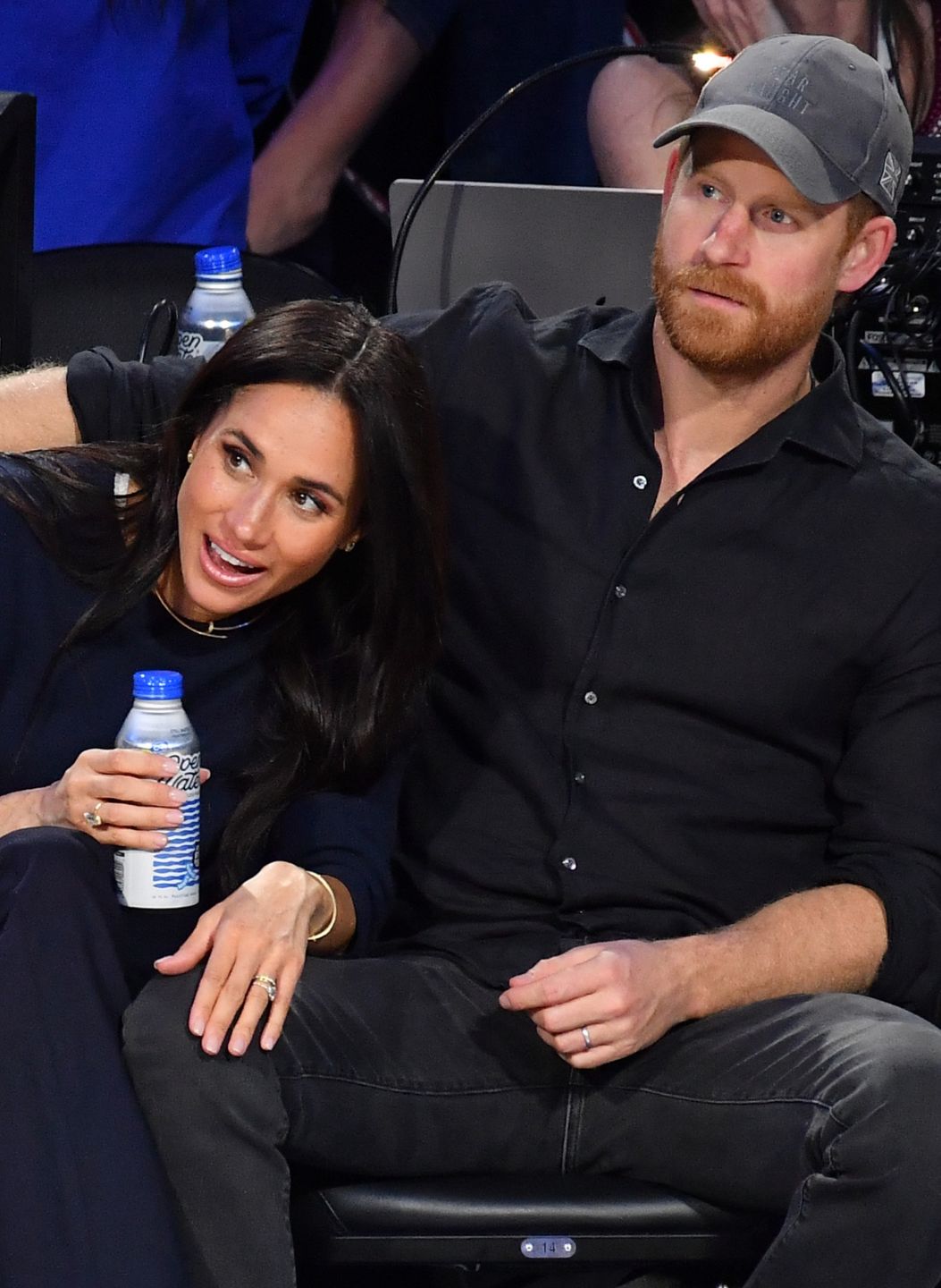 Meghan Markle i książę Harry na meczu NBA