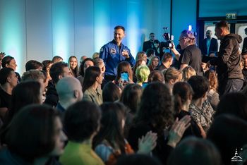 Zielona Góra: Astronauta Sławosz Uznański-Wiśniewski z wizytą