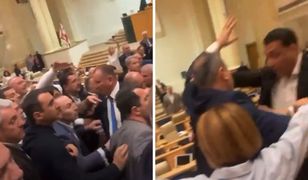Znów wpadli w szał. Kolejna bójka w gruzińskim parlamencie