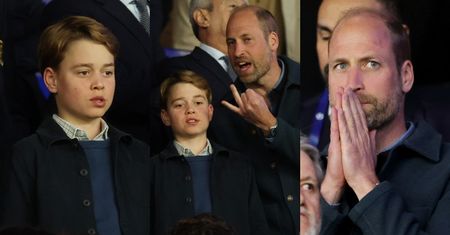 Książę William zabrał księcia George'a na mecz. Emocje wzięły górę?