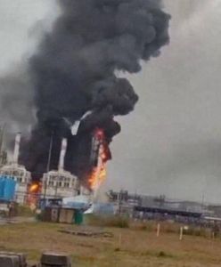 Ogromny pożar w Rosji. Atak dronów, płonie port