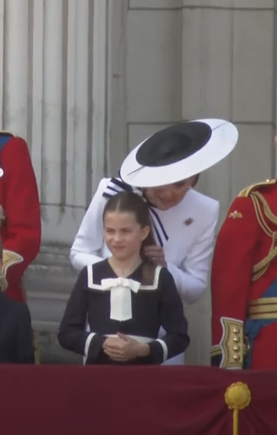 Księżna Kate i księżniczka Charlotte podczas Trooping the Colour 2024