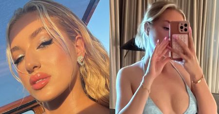 Caroline Derpienski wygina się przed lustrem w bikini. Forma godna pozazdroszczenia?