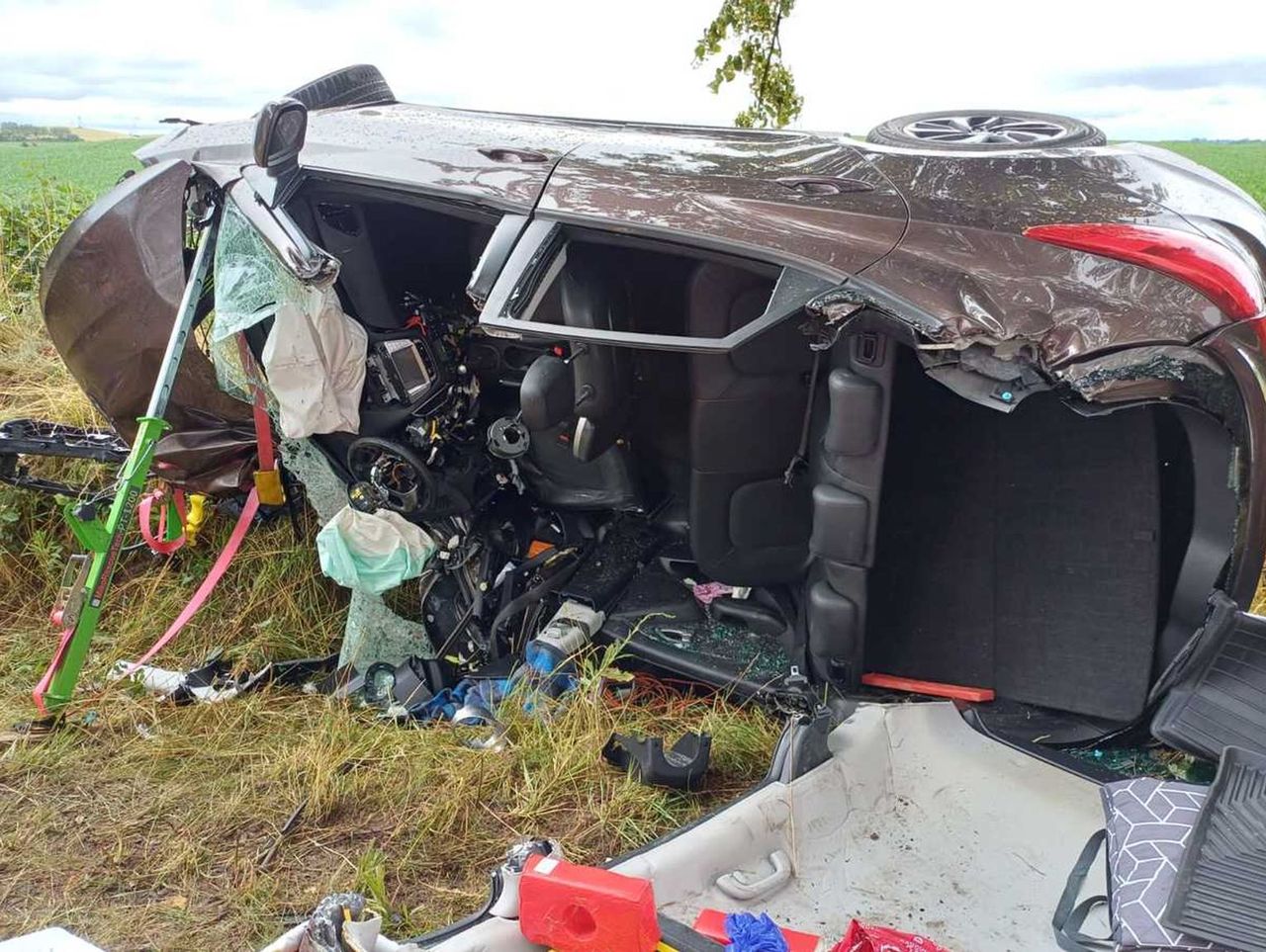 Gmina Giżycko: Hyundai wypadł z drogi. Kierująca zginęła na miejscu