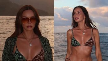 Edyta Zając pręży się w skąpym bikini na tle hawajskiego zachodu słońca. Ogień? (FOTO)