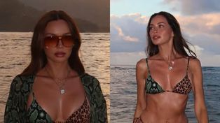 Edyta Zając pręży się w skąpym bikini na tle hawajskiego zachodu słońca. Ogień? (FOTO)