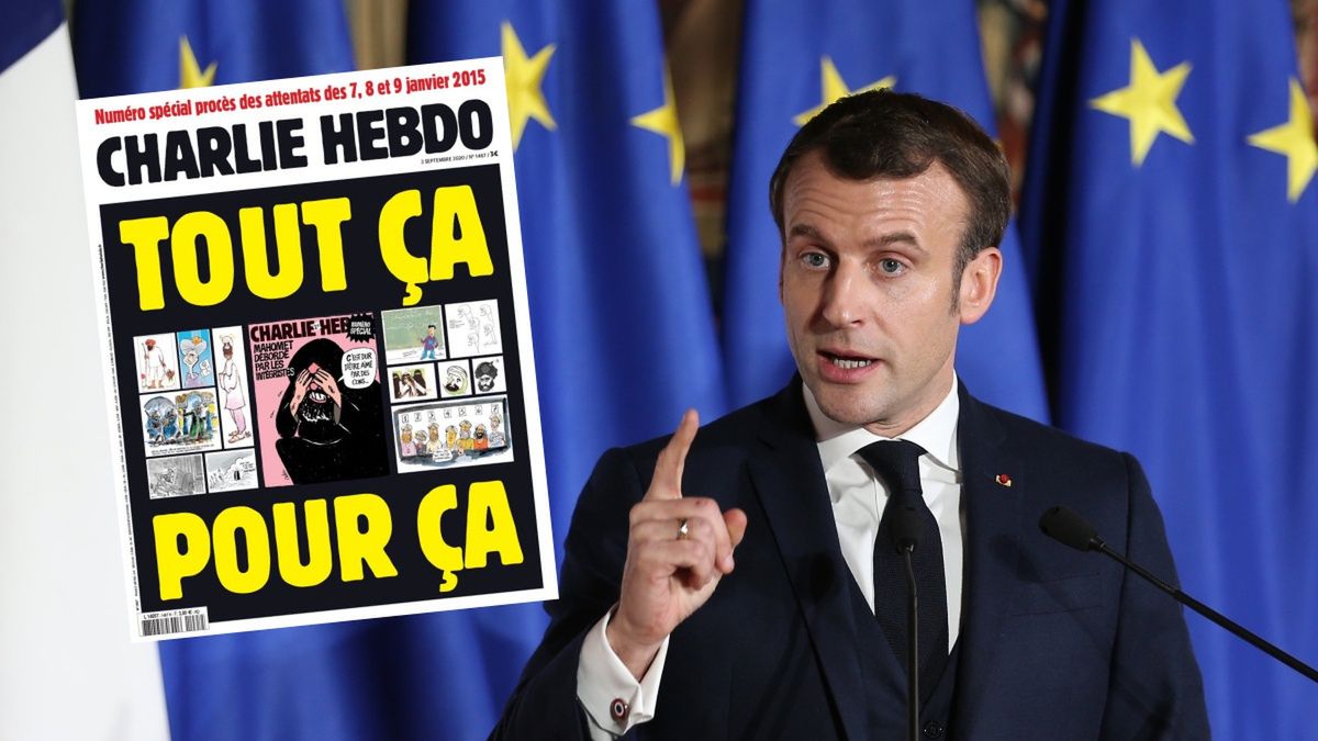 Charlie Hebdo Emmanuel Macron