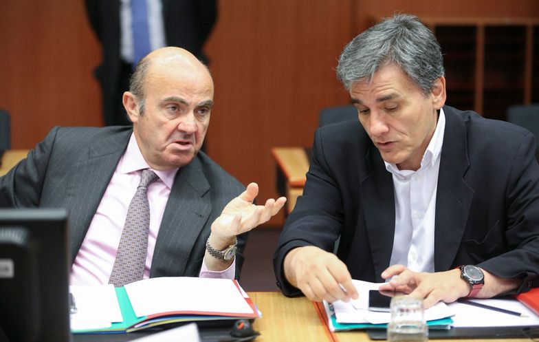 Unijny komisarz, Pierre Moscovici i minister finansów Grecji Eucleidis Tsakalotos